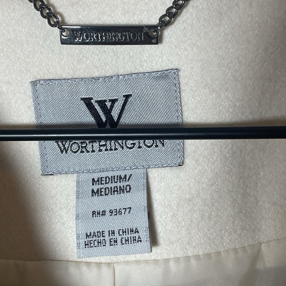 Worthington Women's Double Breasted‎ Wool-blend Peacoat Size Medium - Picture 2 of 11
